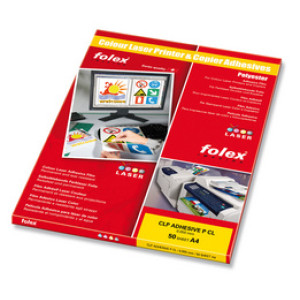 FOLEX transparante zelfklevende laserfolie A4, 50 vel