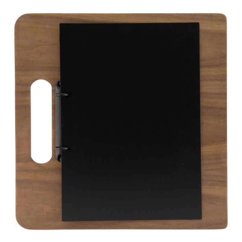 Securit support menu CHOPPING BOARD, bois de noyer, 327×26×300 mm