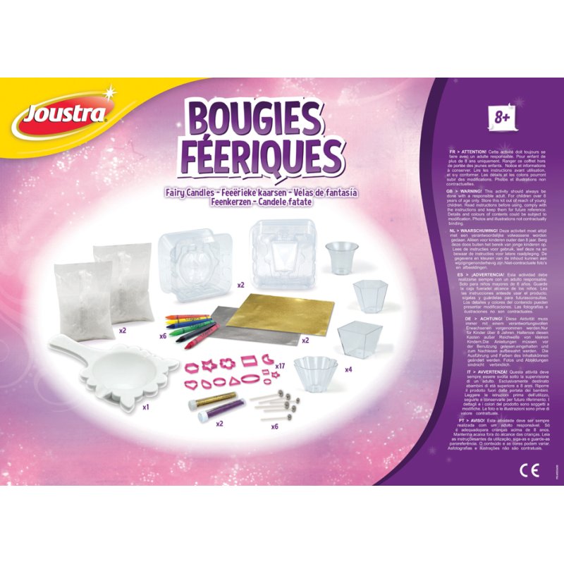 Joustra kit créatif bougies, conte de fées, à partir de 8 ans