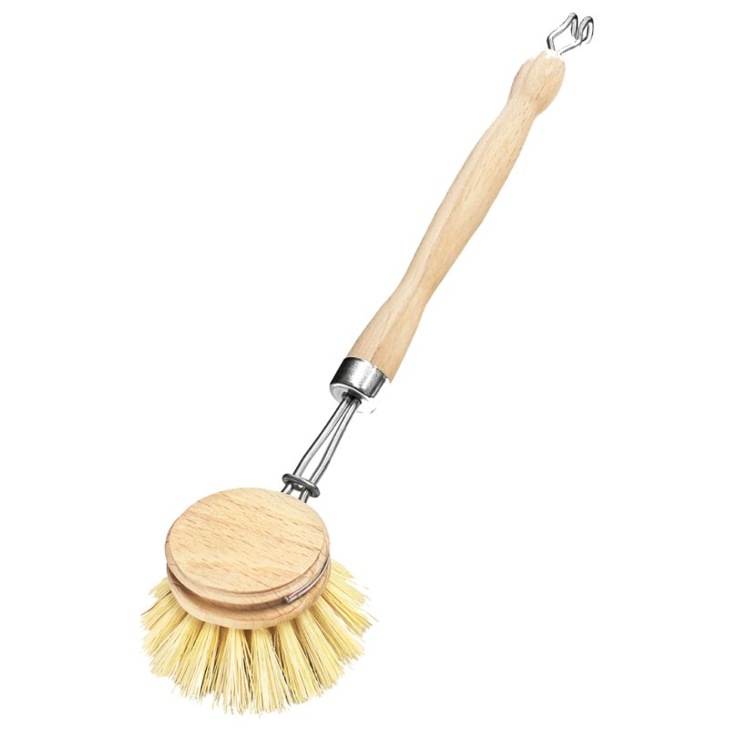 Peggy Perfect têtes de remplacement brosse à vaisselle, bois de hêtre, brosses en fibres naturelles, 2 pièces