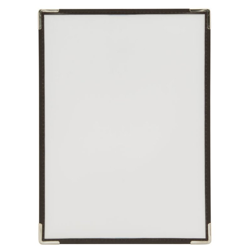 Securit menumap Crystal A4, pour 4 feuilles, coins métalliques, 3 pièces