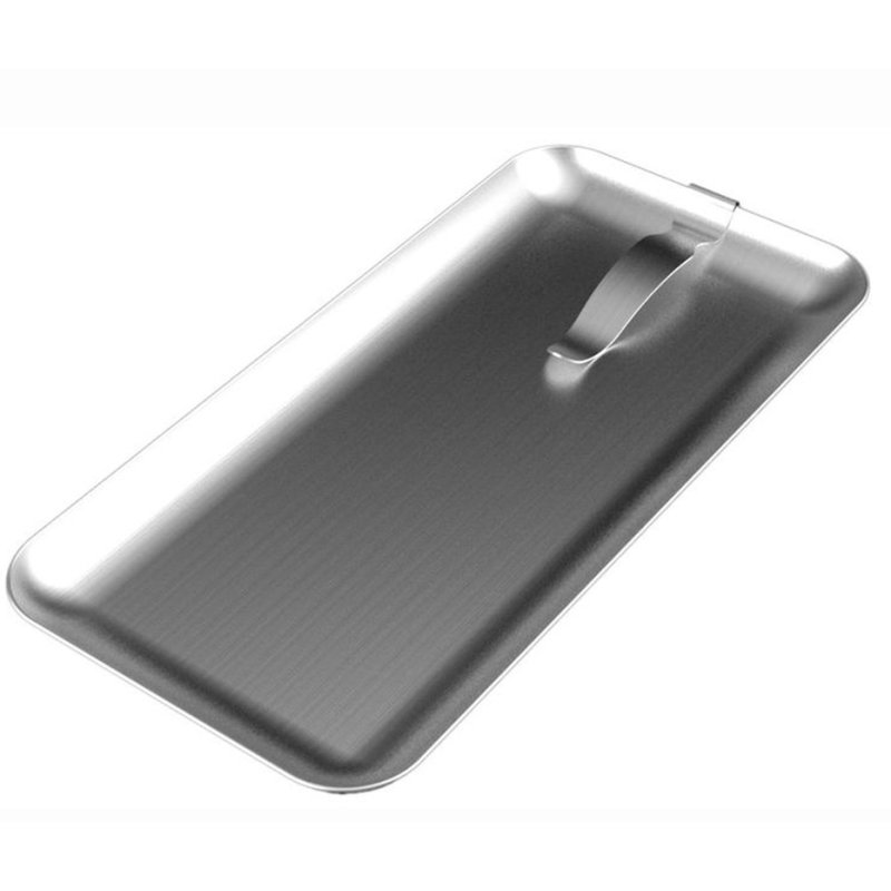 Securit porte-addition, acier inoxydable brossé, argent, 90×7×285 mm
