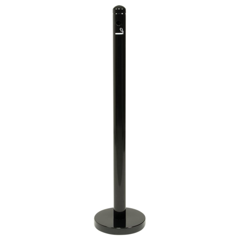 Securit Poteau Fumeur Smoker Pole pied standard, noir, acier inoxydable, 320×320×40 mm