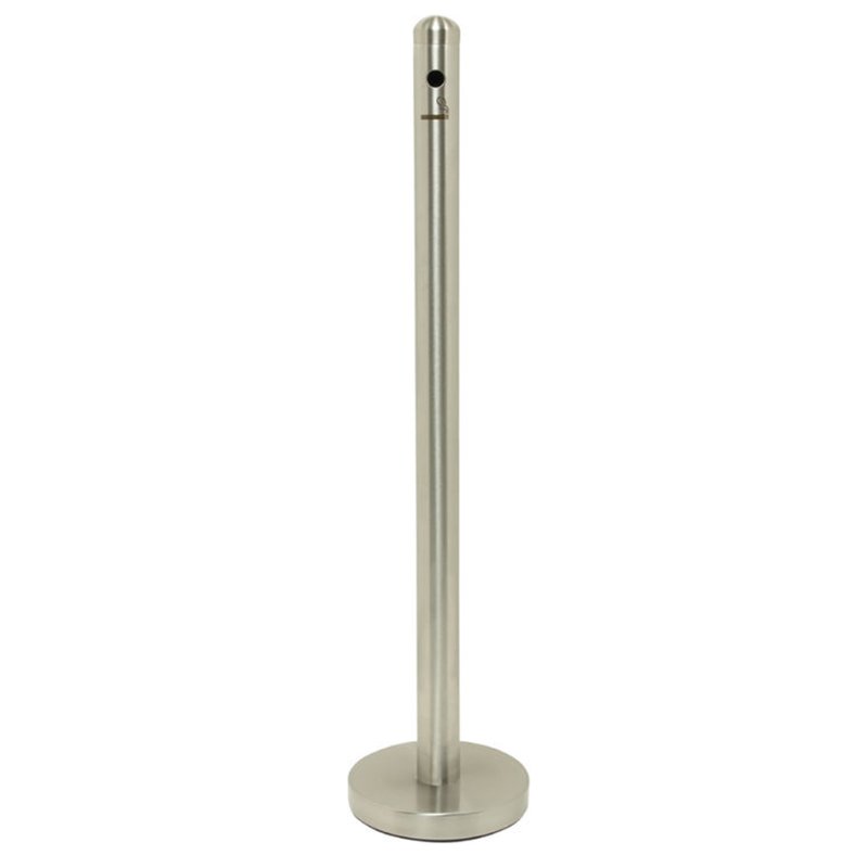 Securit Poteau Fumeur Smoker Pole pied standard, noir, acier inoxydable, 320×320×40 mm