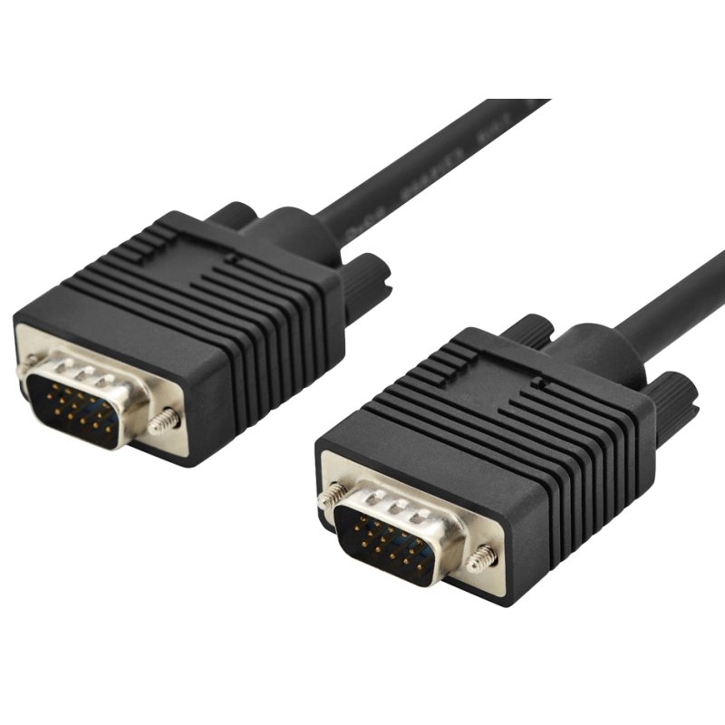 DIGITUS VGA monitor cable HD15, black, 3.0 m