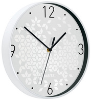 LEITZ wandklok WOW, blauw, 290 mm, stil quartzuurwerk