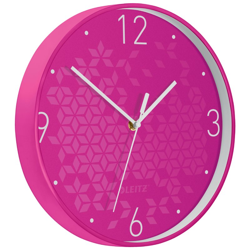 LEITZ pendule murale WOW, mouvement quartz, blanc, 290 mm