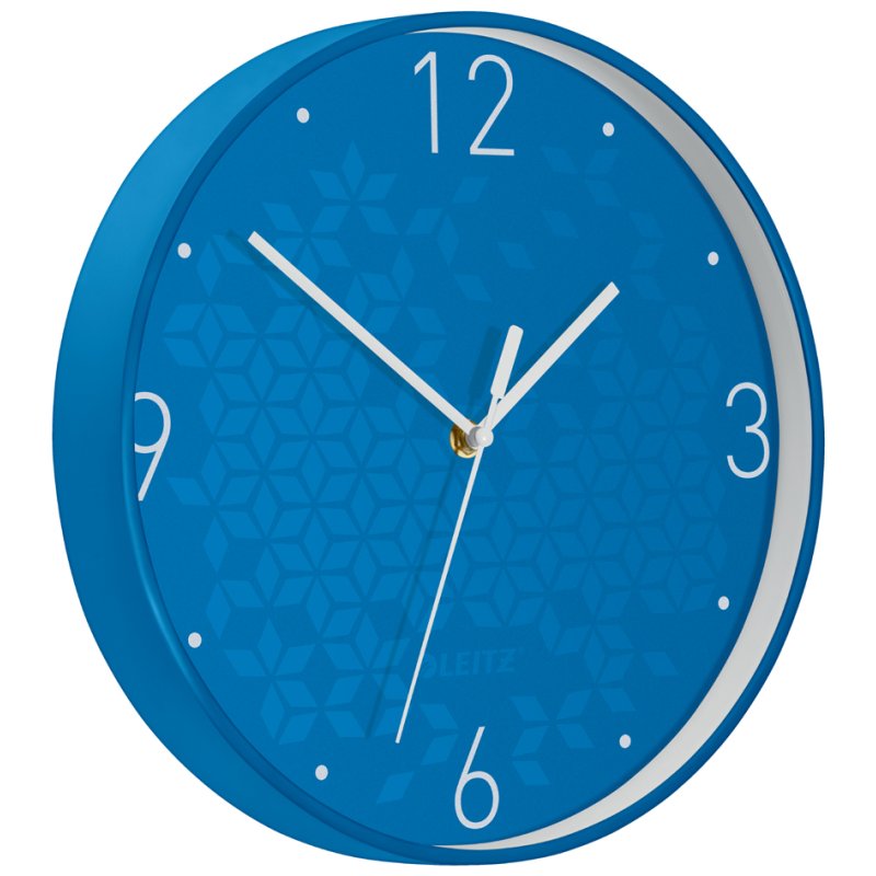 LEITZ pendule murale WOW, mouvement quartz, blanc, 290 mm