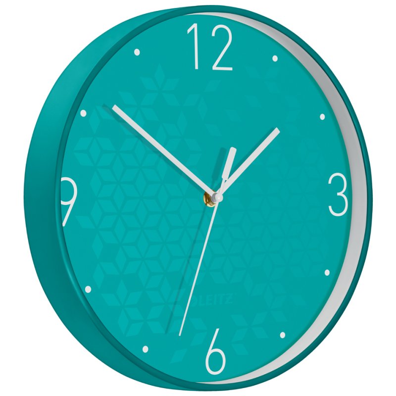 LEITZ pendule murale WOW, mouvement quartz, blanc, 290 mm