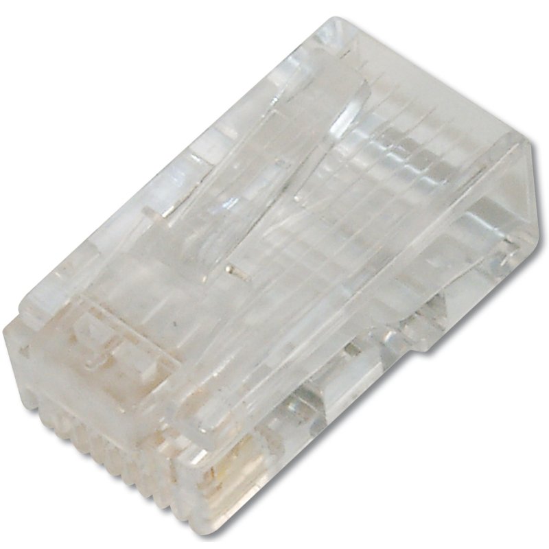 DIGITUS Connecteurs RJ45, transparent, non blindé, contacts dorés