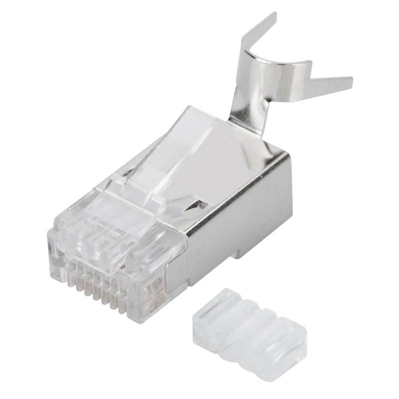 DIGITUS connecteurs RJ45 modulaires blindés catégorie 6A, 8P8C, transparent