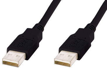 DIGITUS USB 2.0 kabel USB-A naar USB-A, zwart, 3,0 meter