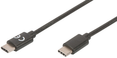 DIGITUS USB-C naar USB-C kabel 3.0, zwart, 1,8 meter