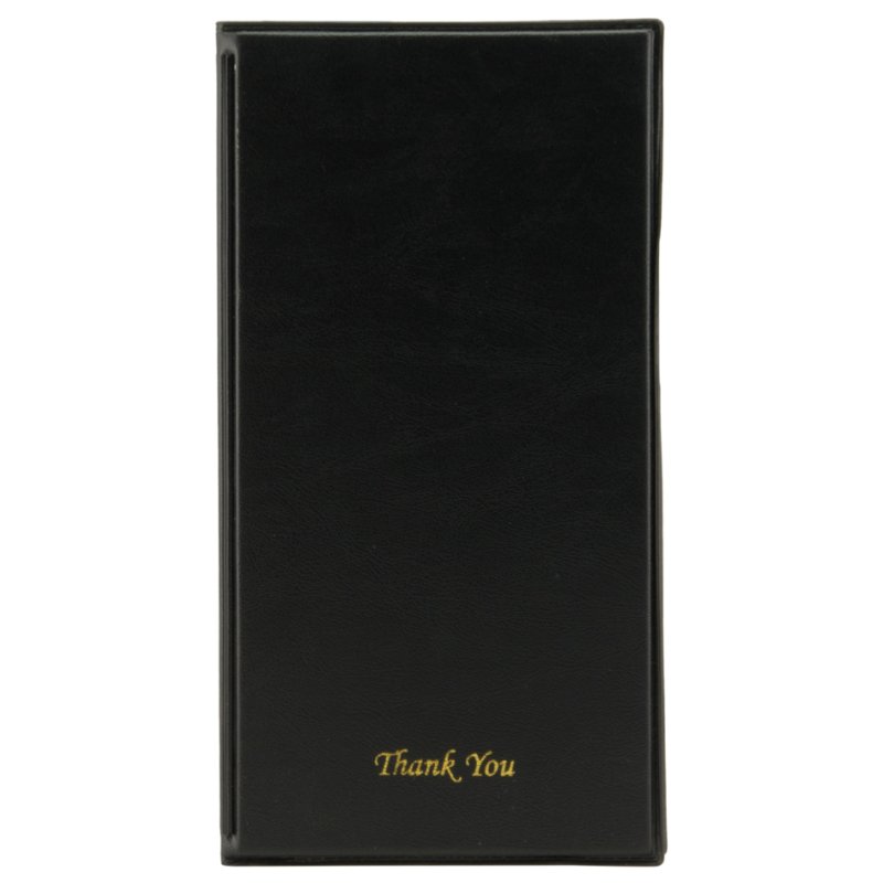 Securit chemise de facturation BASIC, noir, simili-cuir, 130×230 mm