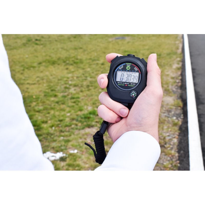 Wonday alarm stopwatch, black, timer mode, compass mode