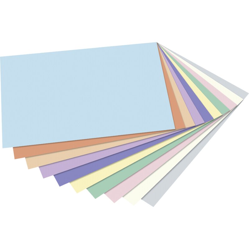 folia fotokarton PASTELL A4, 300 g/m², 10 kleuren, 50 vel