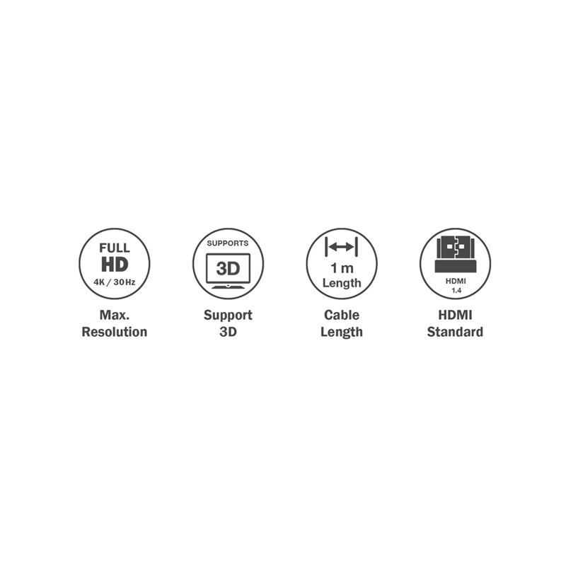 DIGITUS HDMI to Micro HDMI cable, black, 1 metre