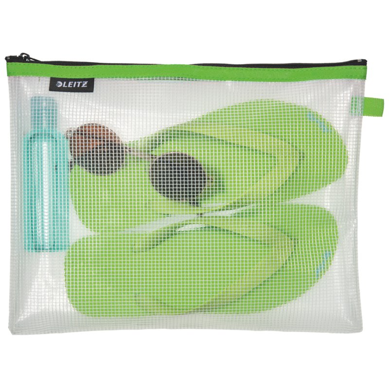 LEITZ WOW Traveller trousse zippée, grand, noir, imperméable