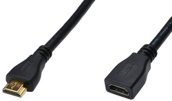 DIGITUS HDMI verlengkabel High Speed, 2,0 m, zwart