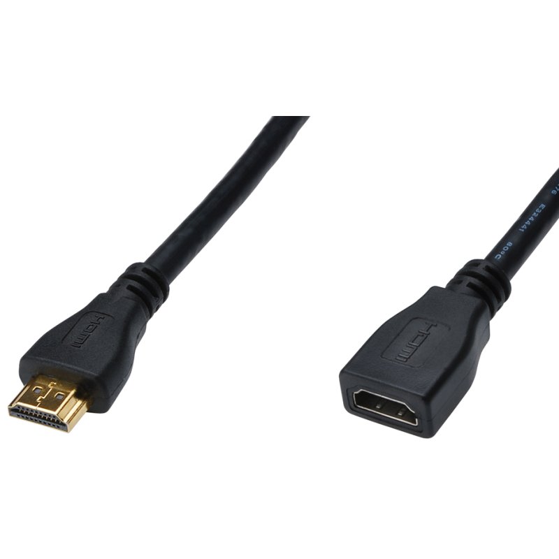 DIGITUS Câble HDMI rallongé High Speed, 3 mètres, noir