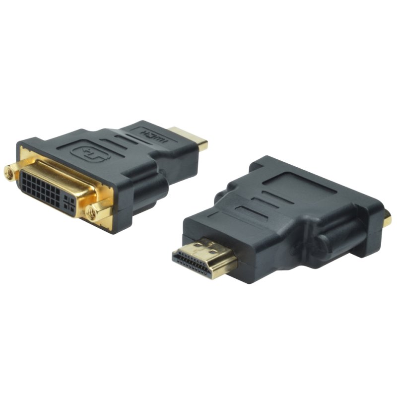 DIGITUS Adaptateur HDMI vers DVI-I, noir, Full HD, Double Lien