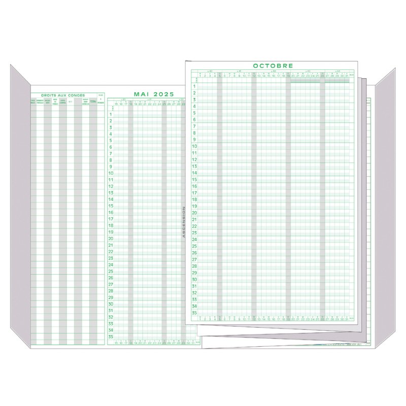 EXACOMPTA verlofplanner 2025/2026, mei 2025 t/m mei 2026, 297×200 mm