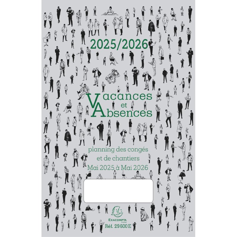 EXACOMPTA verlofplanner 2025/2026, mei 2025 t/m mei 2026, 297×200 mm
