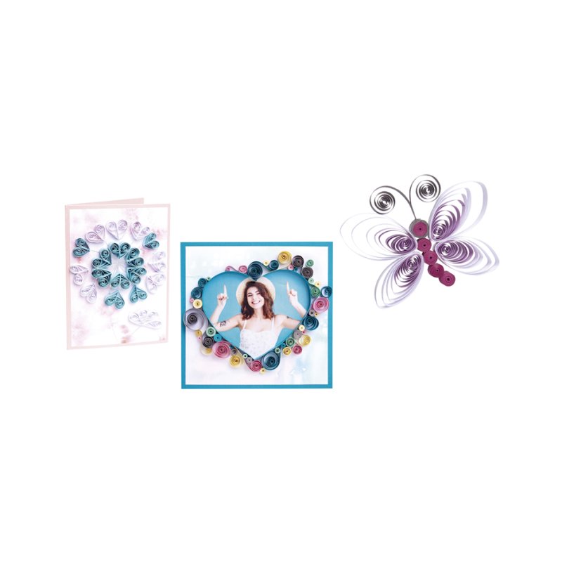 folia quilling set pastel, 290-delig, 14 kleuren