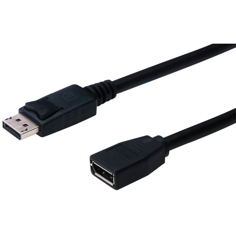 DIGITUS Câble prolongateur DisplayPort 1.2, 2 mètres, noir