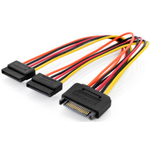 DIGITUS interne Y-stroomkabel SATA 15-pins 0,3m