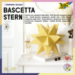 folia vouwblaadjes Bascetta-ster, lichtgeel, 20×20 cm, 32 vel