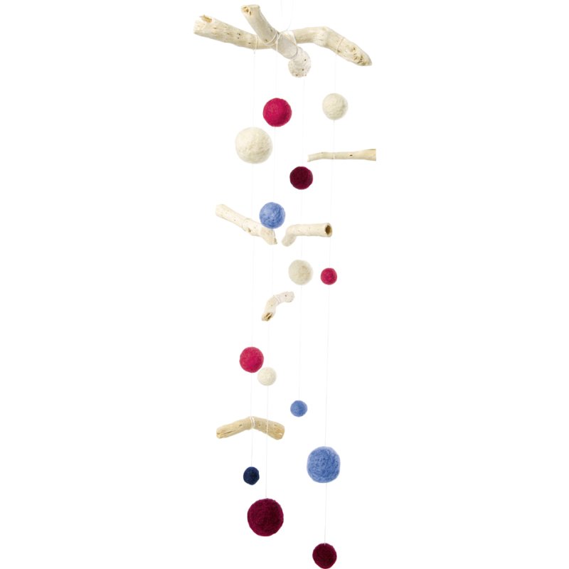 folia viltkogels ICE DREAM merinowol, pastelkleuren, 3 maten, 25 stuks