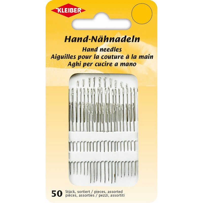 KLEIBER ensemble d'aiguilles à coudre, 50 pièces, différentes tailles