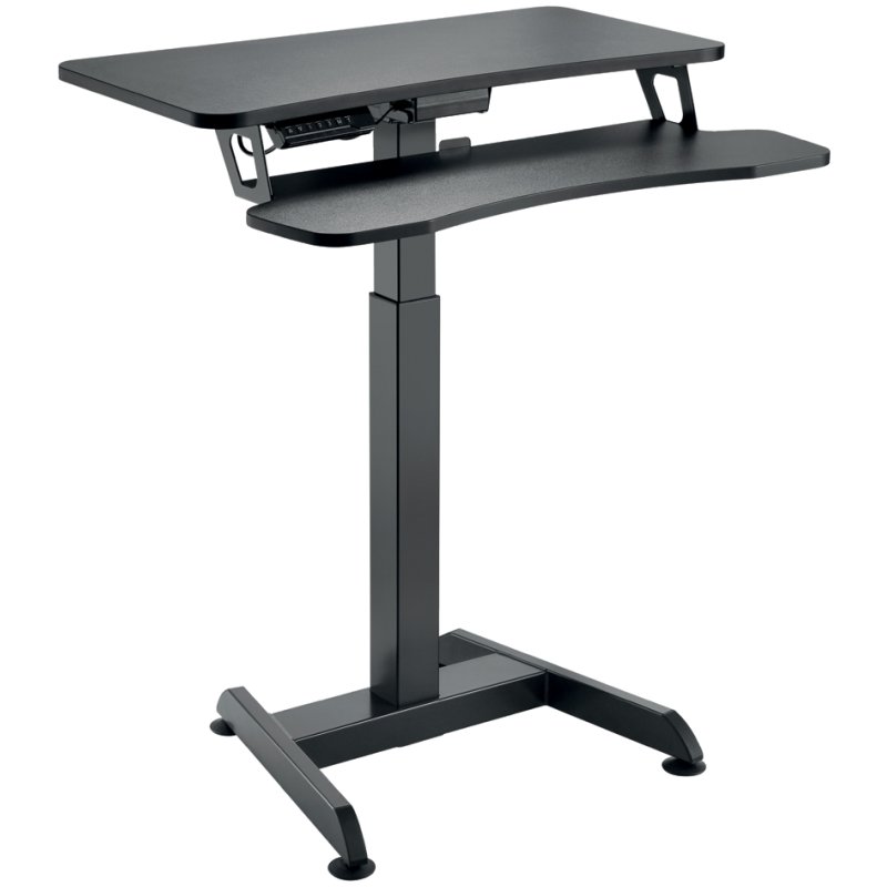 LogiLink electric sit-stand desk, anthracite, 80×62.7 cm, height 72-122 cm