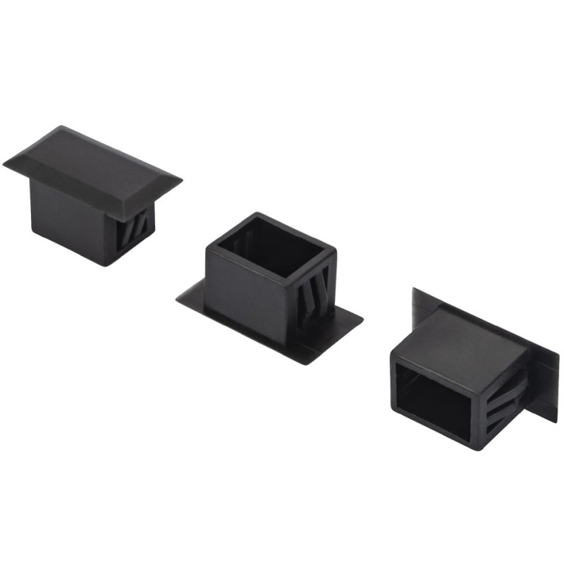 DIGITUS bouchons aveugles en fibre optique pour LC Duplex, noir, plastique, 100 pcs