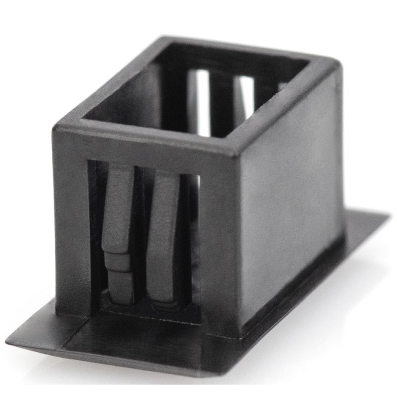 DIGITUS bouchons aveugles en fibre optique pour LC Duplex, noir, plastique, 100 pcs
