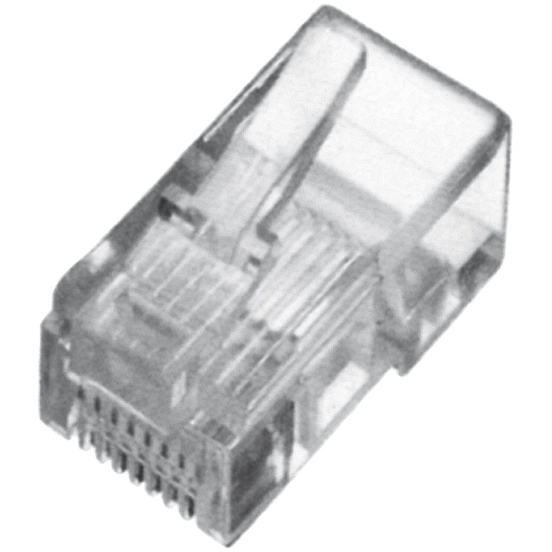DIGITUS Connecteur modulaire RJ45 catégorie 5e, blindé, transparent, 100 pièces