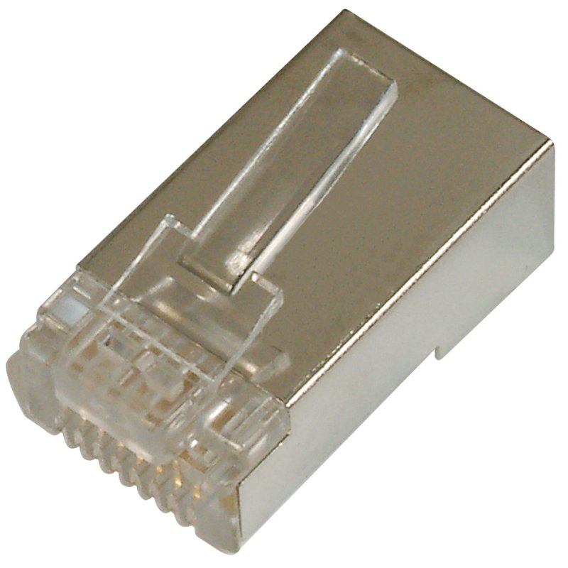 DIGITUS Connecteur modulaire RJ45 catégorie 5e, blindé, transparent, 100 pièces