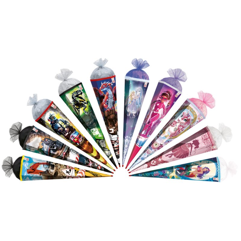 ROTH trousses scolaires assortiment, hexagonal, avec effets, 850 mm