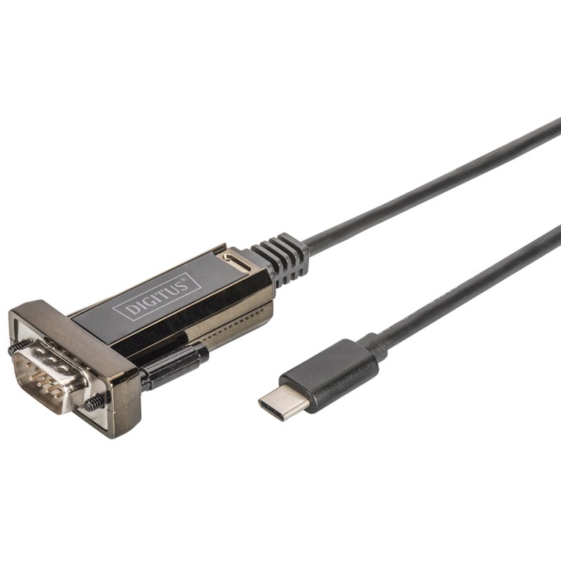 DIGITUS Adaptateur USB-C vers RS232, noir, 1,0 m