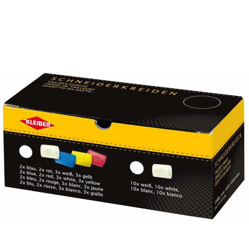 KLEIBER craie de tailleur, 10 couleurs, 10 pièces