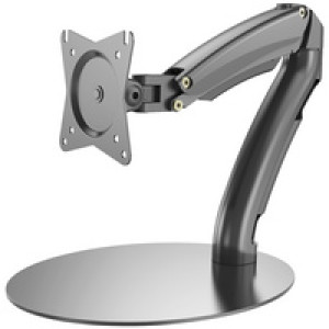 DIGITUS LCD-/LED-monitorstandaard met voet, tot 27 inch, gasdrukfeder, draaibaar 180°
