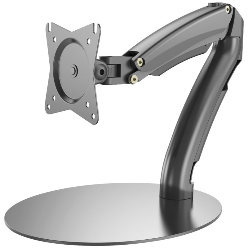 DIGITUS LCD-/LED-monitorstandaard met voet, tot 27 inch, gasdrukfeder, draaibaar 180°