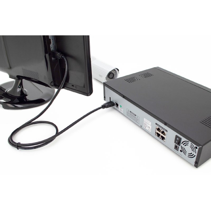 DIGITUS Câble HDMI Haute Vitesse, 2,0 mètre, 4K 60Hz