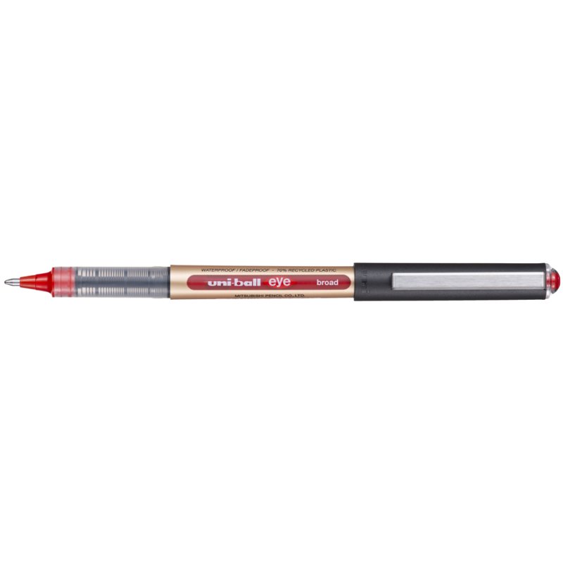 uni-ball fineliner eye broad UB150, rood, 0,65 mm