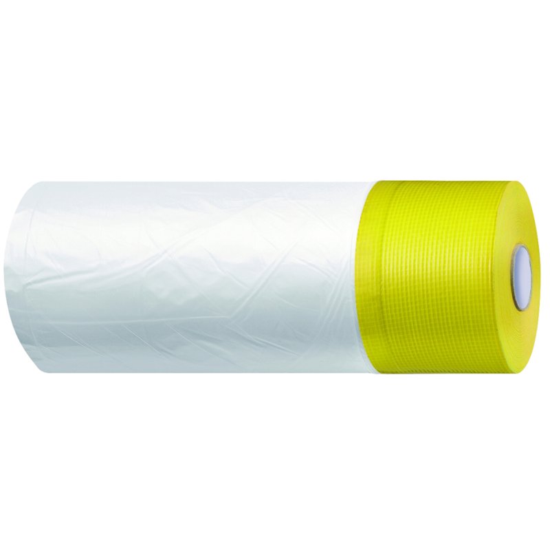 WESTEX Kombi Mask 2-in-1 afplakband met folie, geel