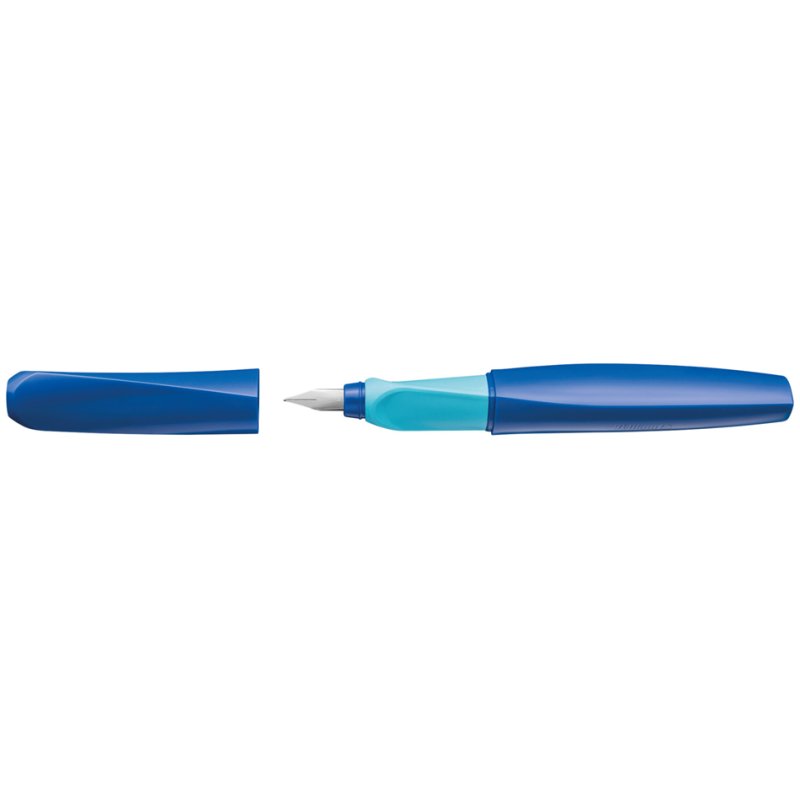 Pelikan Twist fountain pen, deep blue, F nib, ergonomic