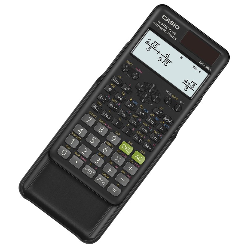 CASIO rekenmachine FX-87DE X CW, wetenschappelijk, solar en batterij, 502 functies