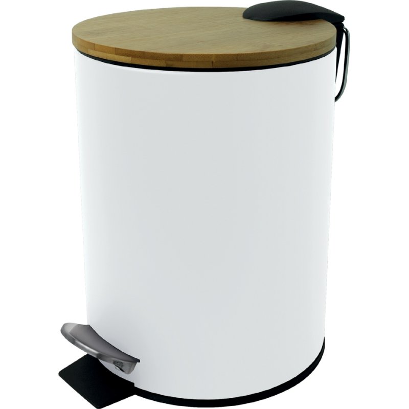 helit pedaalemmer bamboe, 3 liter, wit