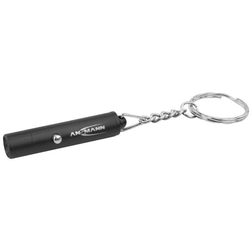 ANSMANN mini porte-clés lampe de poche, aluminium, argent, 8 lumens